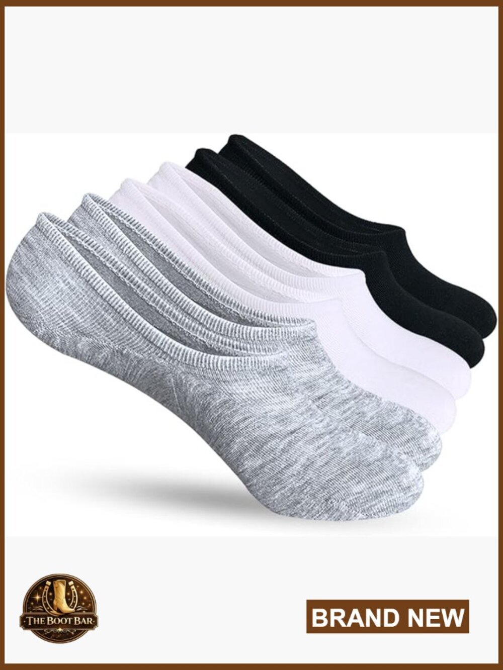 6 Pairs No Show Socks Low Cut Ankle Footie for Flats Sneakers Loafers